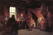 Eastman Johnson The Pension Agent oil on canvas